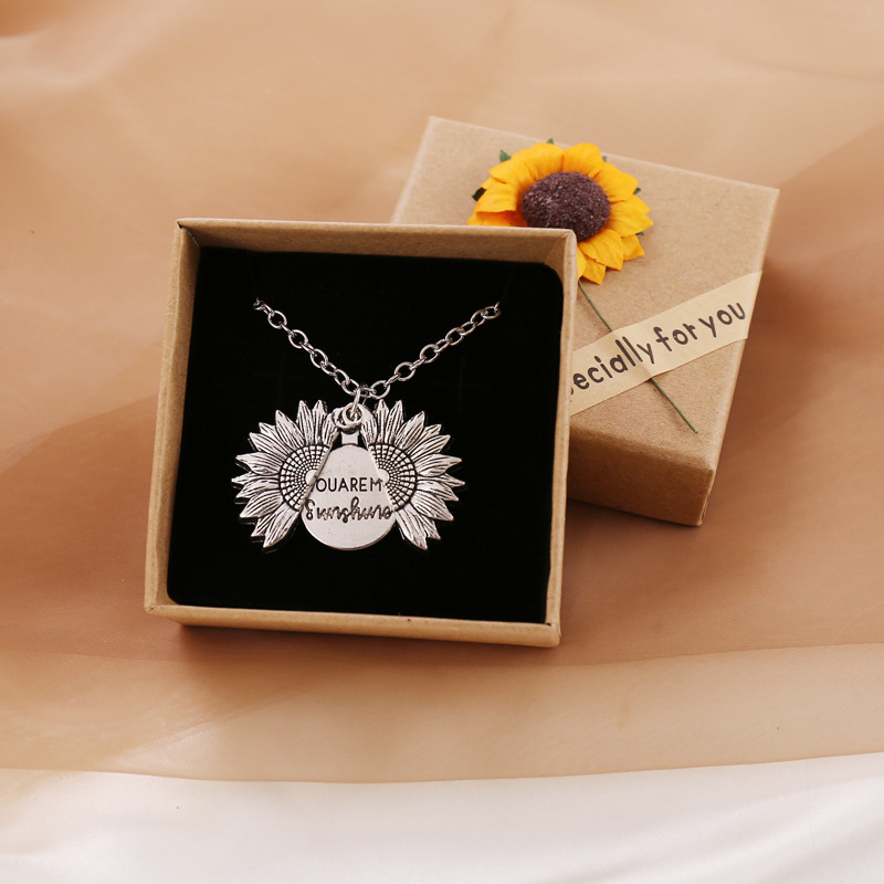 "You Are My Sunshine" Sunflower Necklace - Back in Stock
