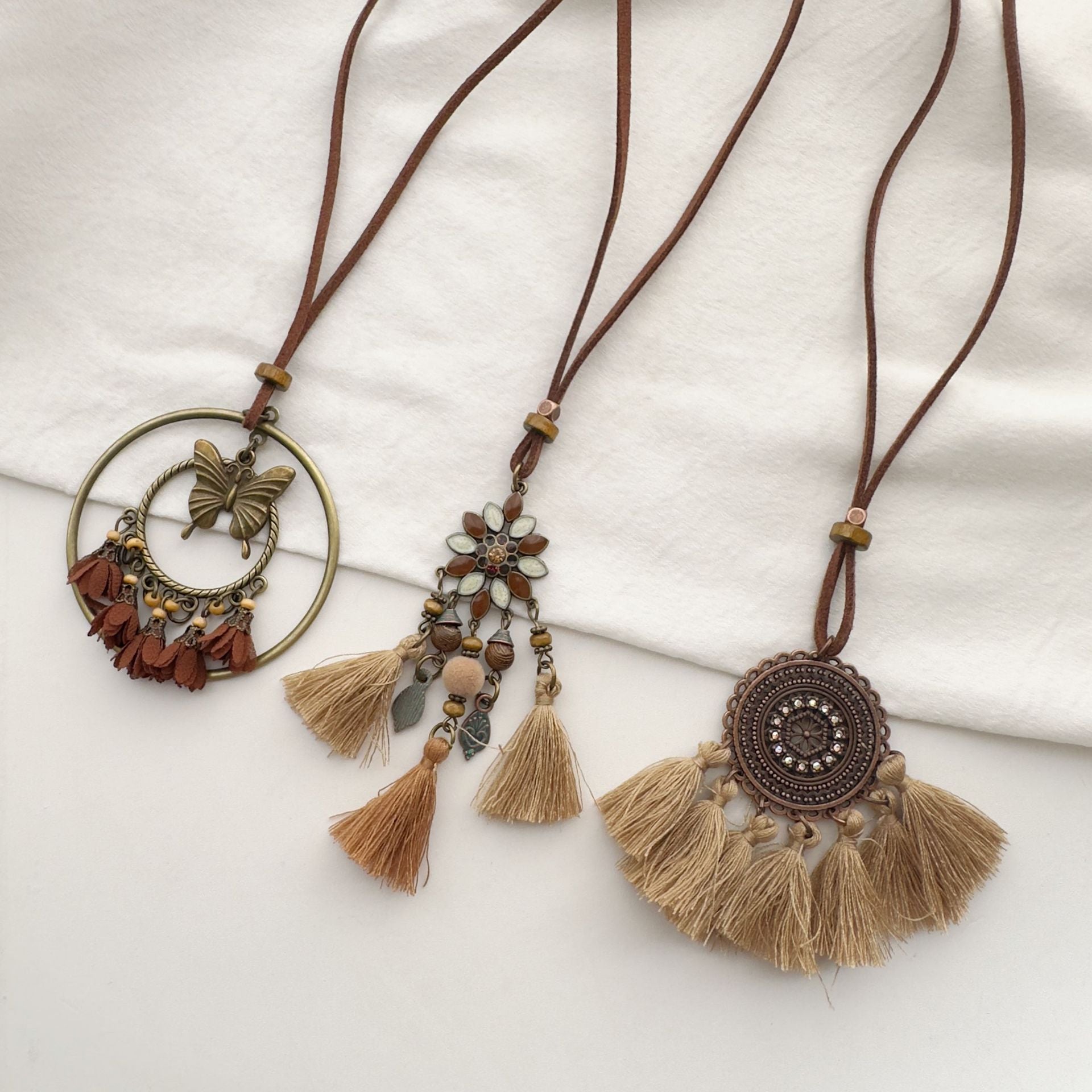 Ethnic Tassel Pendant Necklace