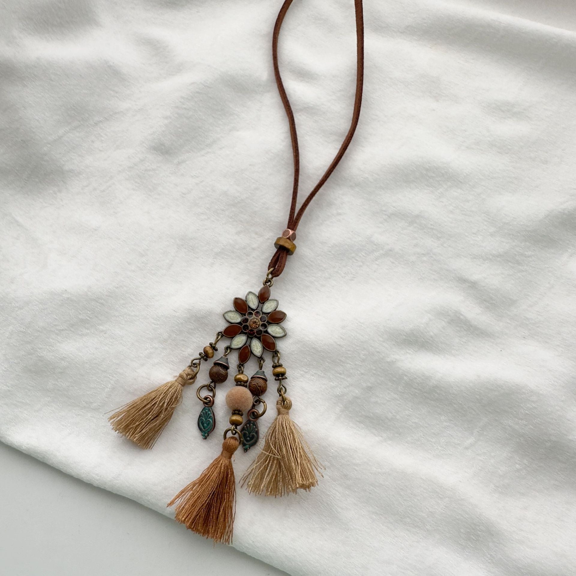 Ethnic Tassel Pendant Necklace