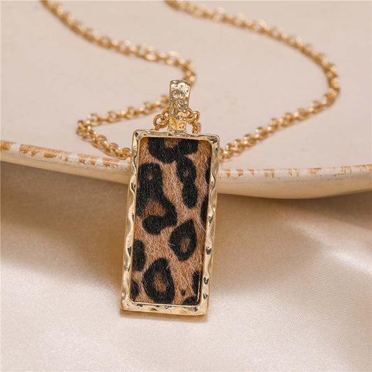 Alloy Leopard Print Necklace