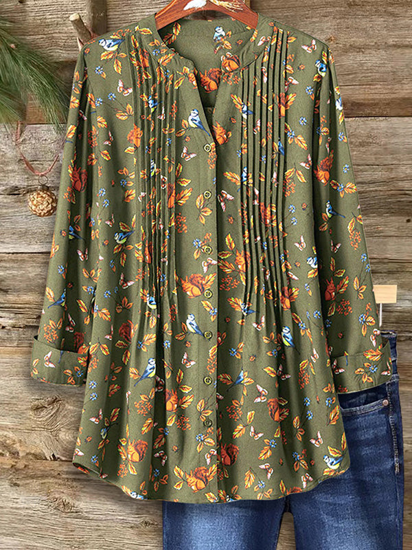 Nature Print Pressed Blouse