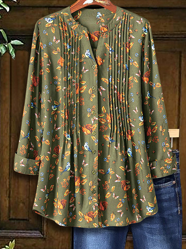 Nature Print Pressed Blouse