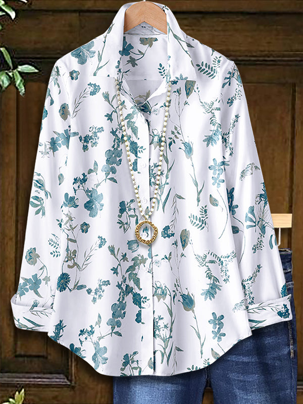 Fashionable Natural Print Blouse
