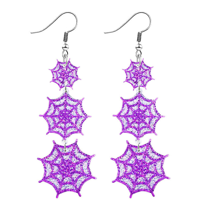 Spooky Night Bat & Pumpkin Earrings