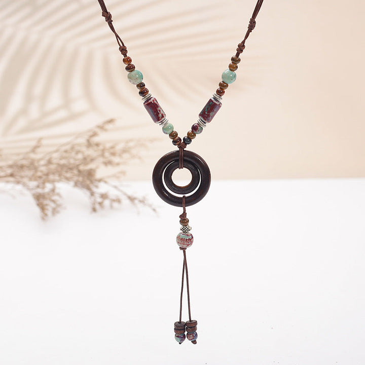 Ethnic Style Ceramic Necklace