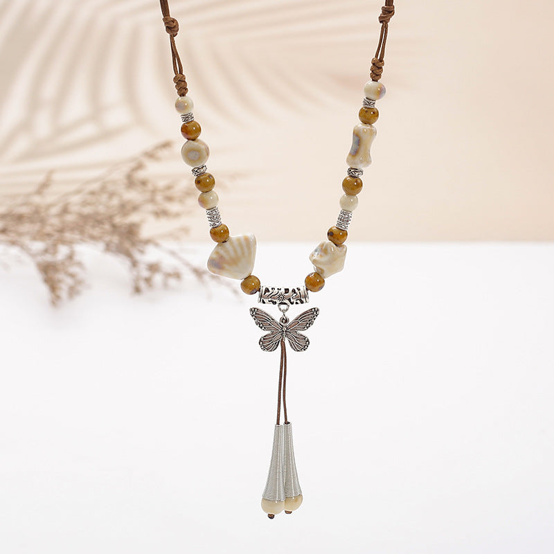 Ethnic Style Ceramic Necklace