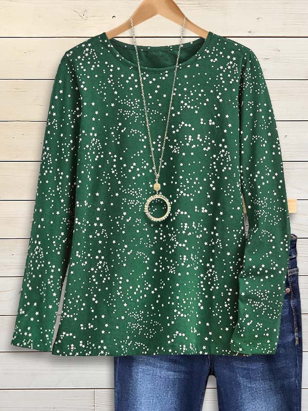 Starry Night Crew Neck Top