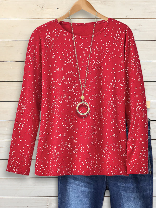 Starry Night Crew Neck Top