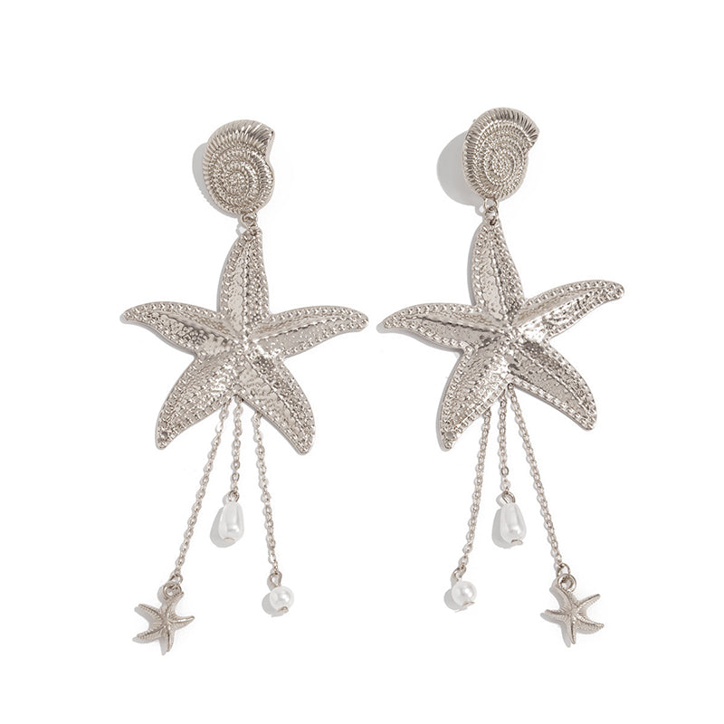 Ocean Starfish Drop Earrings