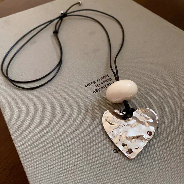 Heartbeat Silver Pendant Necklace