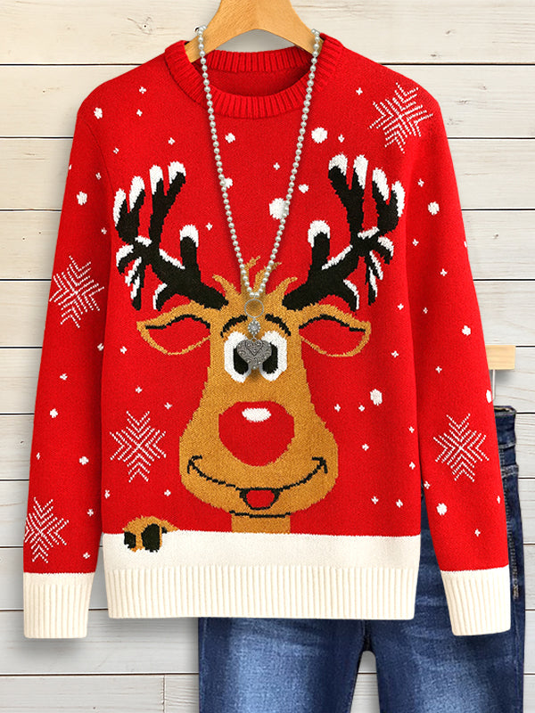 Holiday Reindeer Joy Sweater