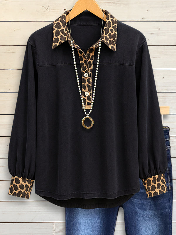 Midnight Safari Collar Blouse