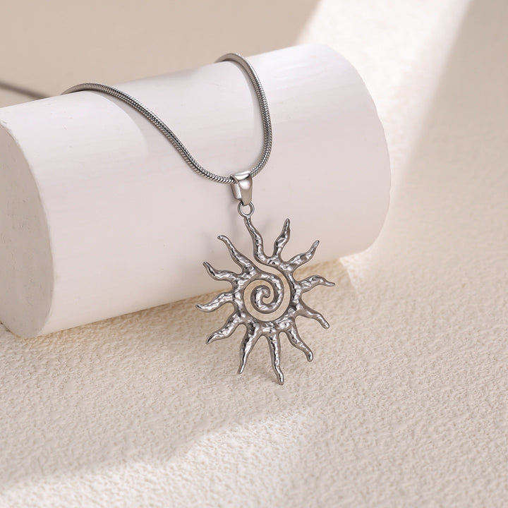 Sunburst Artisan Pendant Necklace
