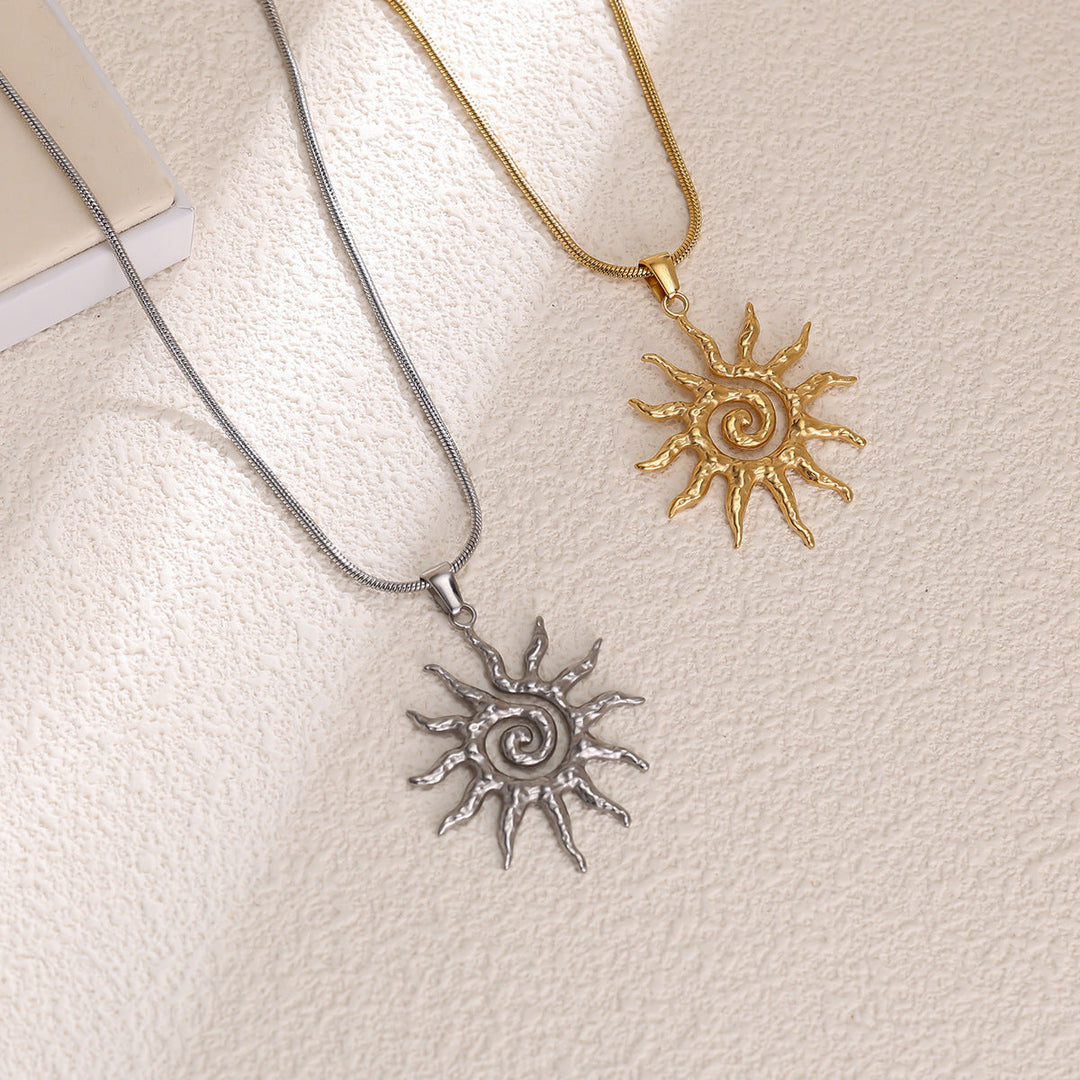 Sunburst Artisan Pendant Necklace