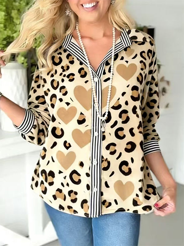 Sweetheart Leopard Button Shirt