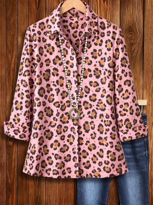 Rosie Wild Leopard Button-Up Shirt