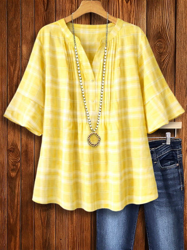 Golden Hour Plaid Tunic