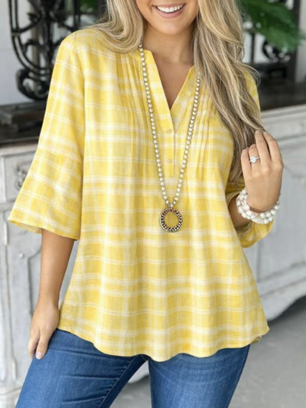 Golden Hour Plaid Tunic