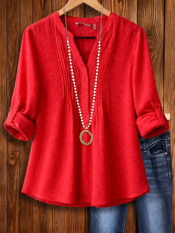 Crimson Grace Textured Blouse