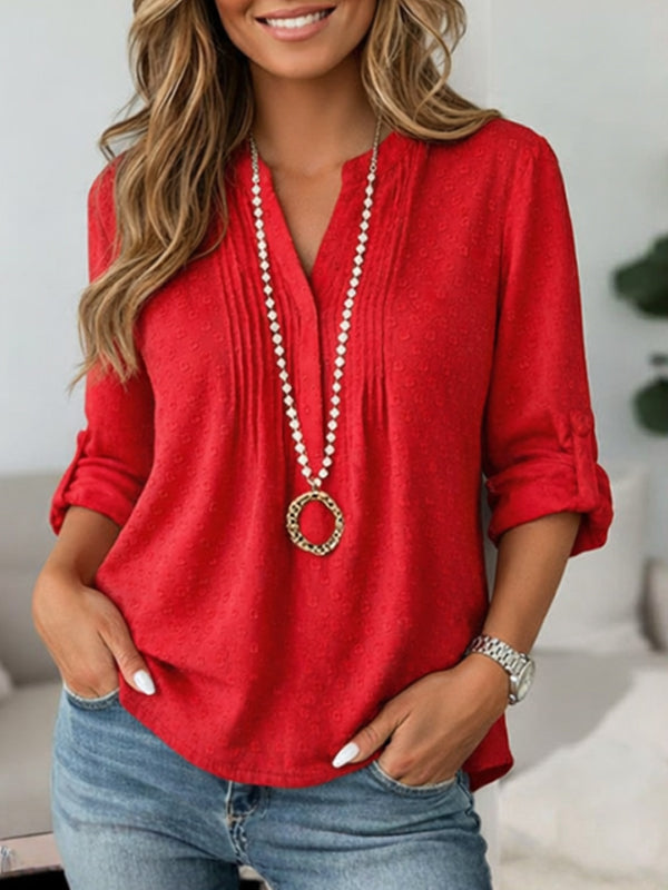 Crimson Grace Textured Blouse
