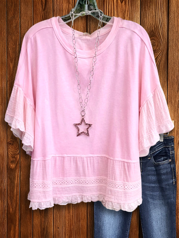 Sweet Ruffle Lounge Tee