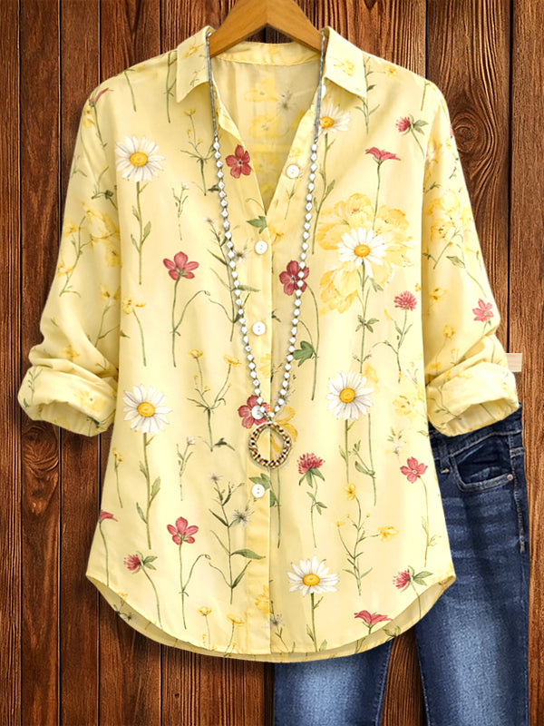 Sunshine Meadow Floral Blouse