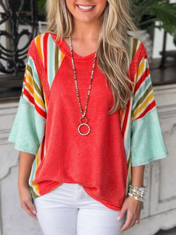 Sunset Trails Patchwork Top
