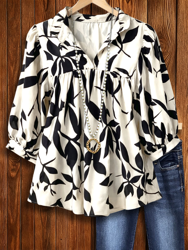 Willow Grace Floral Peplum Top