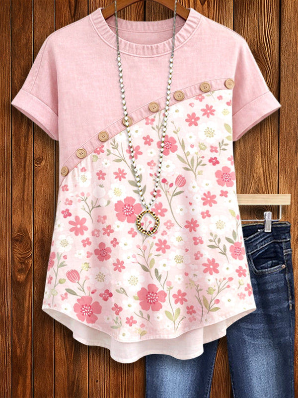 Sweet Meadow Patchwork Top