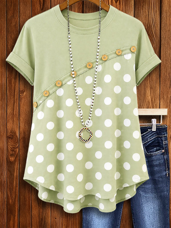 Sage Polka Breeze Tee