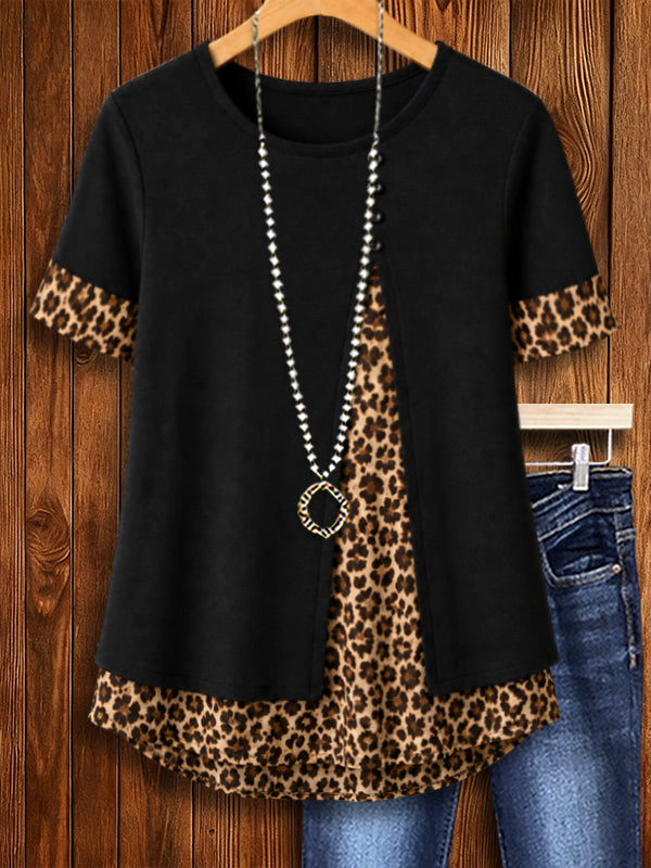 Wild Edge Leopard Layer Top