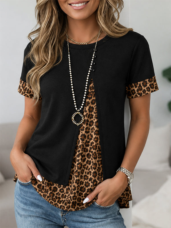 Wild Edge Leopard Layer Top