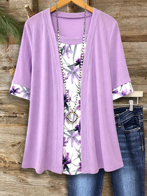 Lavender Garden Layered Top