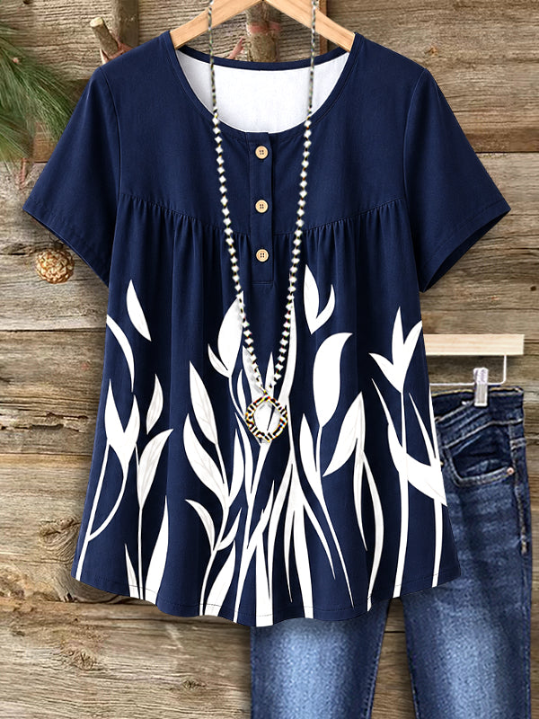 Midnight Meadow Swing Top