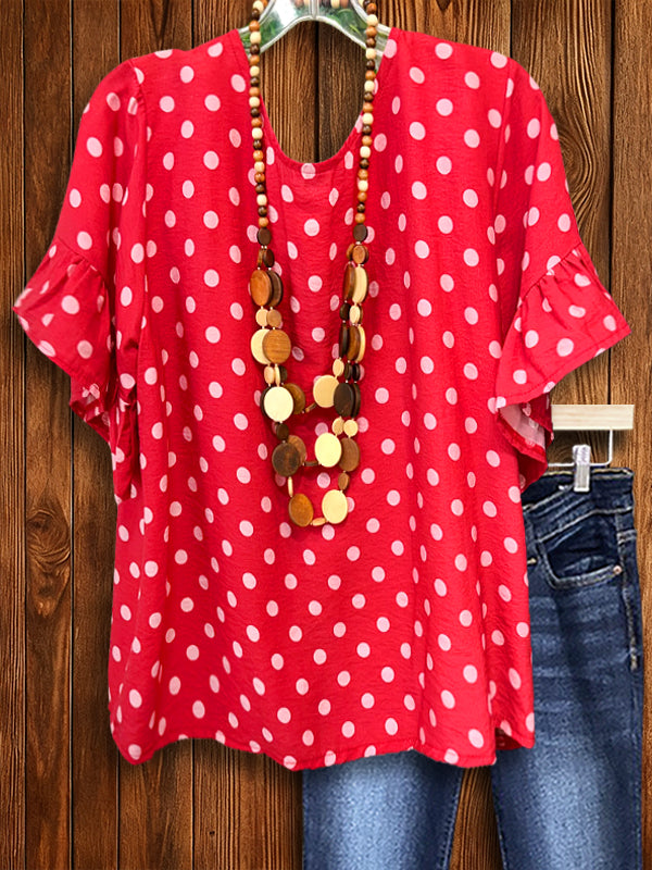 Americana Starburst Peasant Top