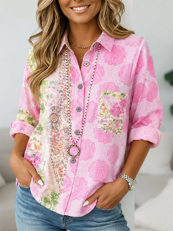Sweet Magnolia Patchwork Shirt