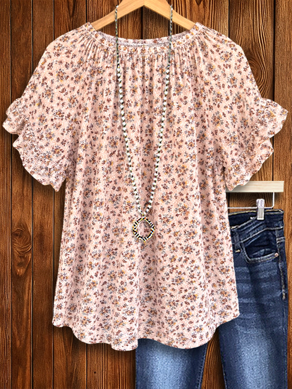 Liberty Bloom Roll-Tab Shirt