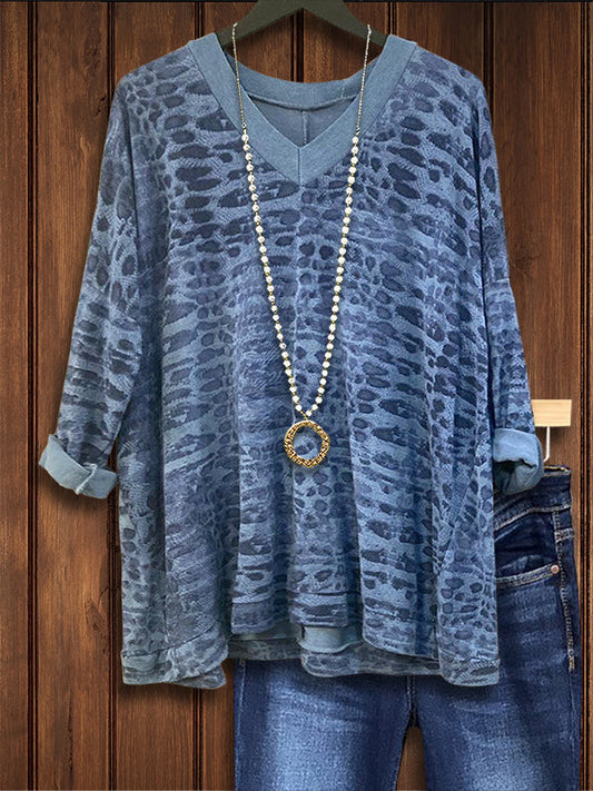 Animal Print Versatile Casual Top