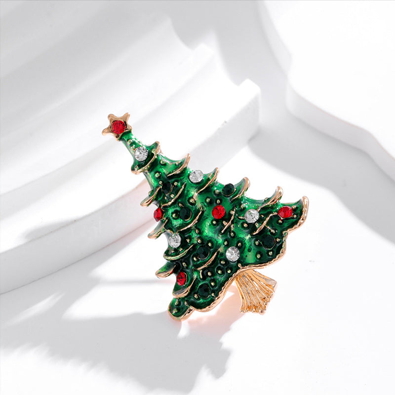 Vintage Christmas Tree Brooch