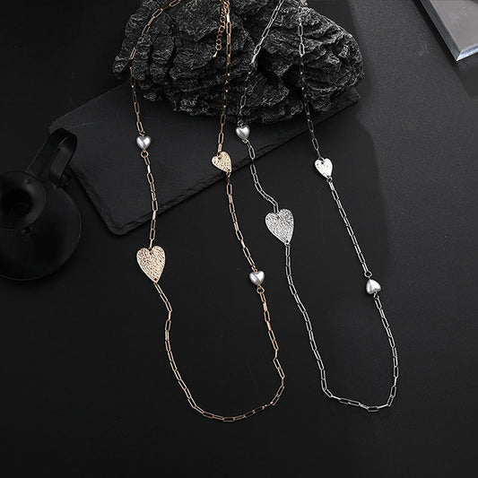 Fashionable Love Shape Long Necklace