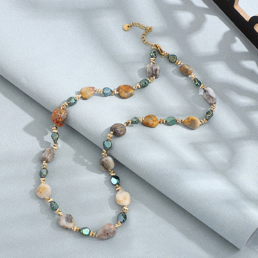 Colorful Natural Stone Necklace