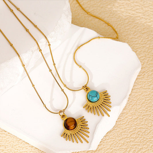 Geometric Embellished Fashion Necklace