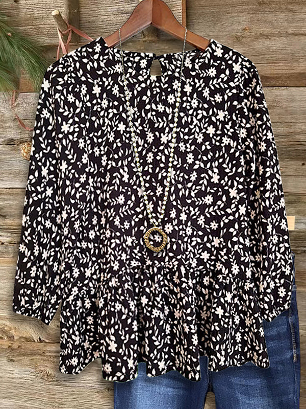 Floral Print Casual Blouse