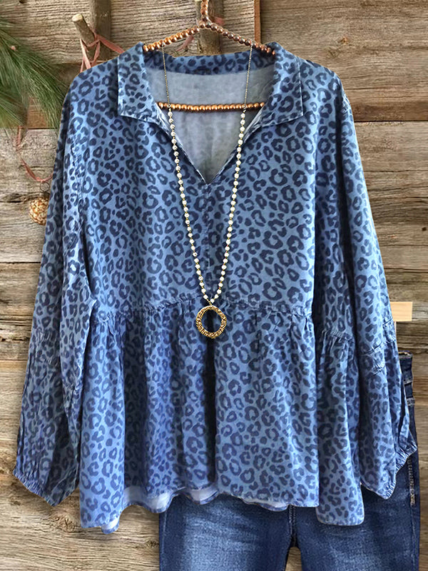 Leopard Print Fashion Blouse