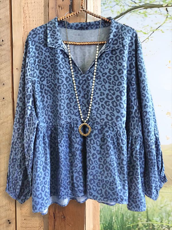 Leopard Print Fashion Blouse