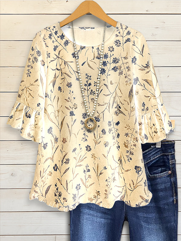 Bloom Ruffled Sleeve Blouse