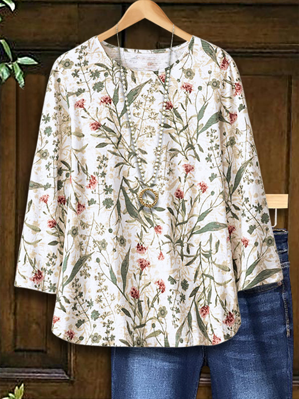 Botanical Whisper Crewneck Top
