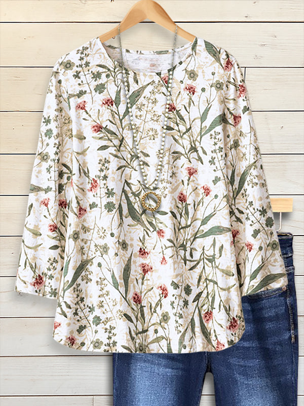 Botanical Whisper Crewneck Top