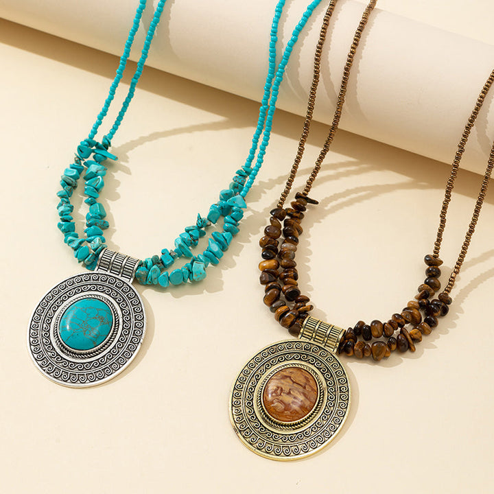 Southwestern Gem Pendant Necklace