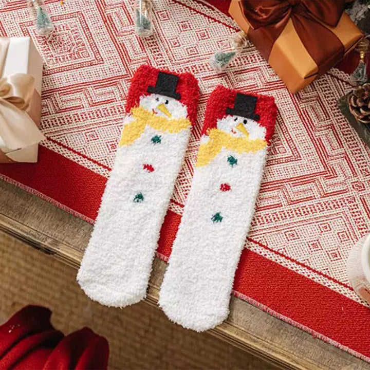 Cozy Christmas Cheer Fuzzy Socks Set